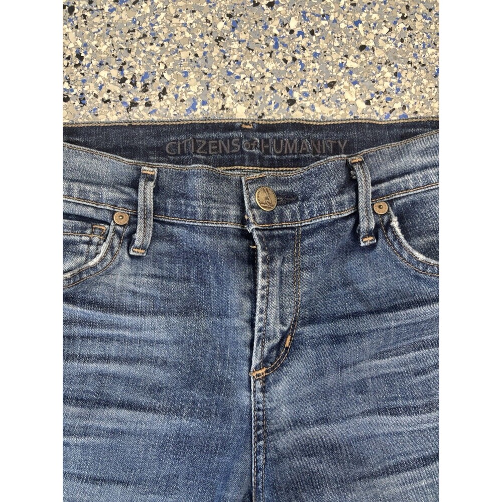 Citizens of Humanity Cut Off Denim Shorts Raw Cut-off Hem Size 29 - Picture 2 of 7